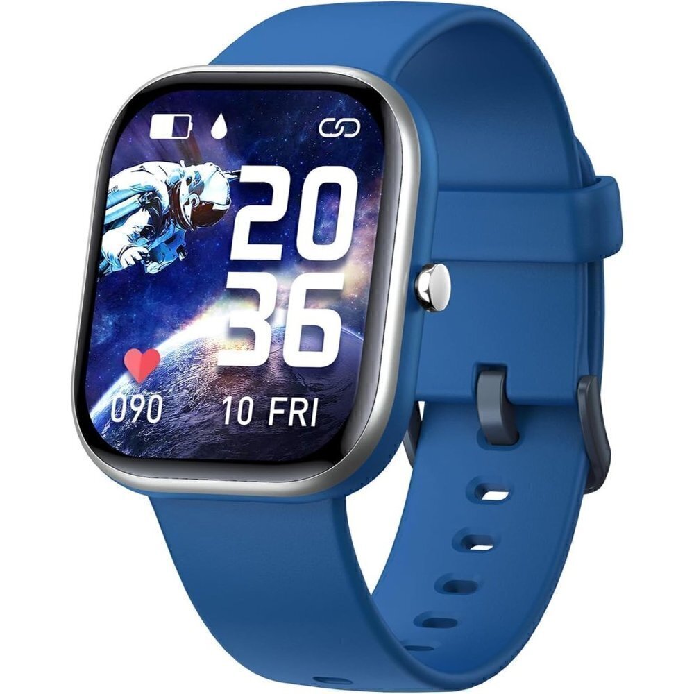 Kids Smart Watch ip68 Waterproof Fitness Tracker Watch Gift For Teens-  Blue